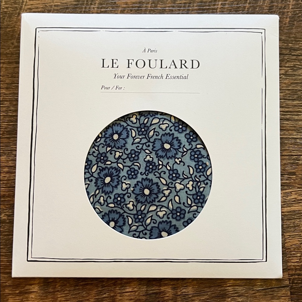 Sézane Foulard bandana, Kerala Bleu, NWT!